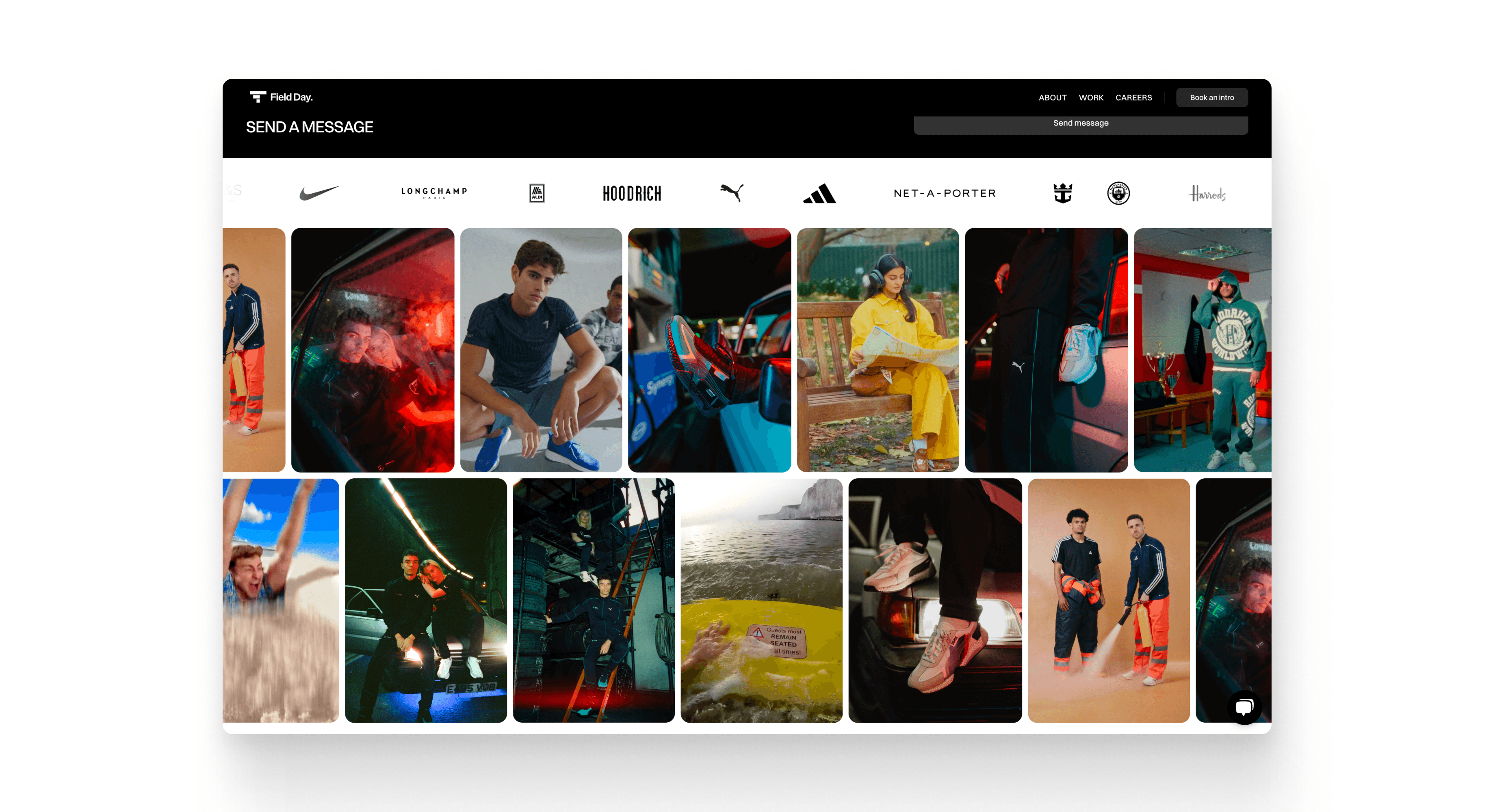 Field Day content layout
